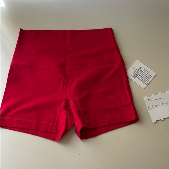 Lululemon Red Align Shorts - Picture 4 of 7